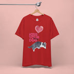 Kiss Your Dog T-Shirt — Cute Corgi with Heart Balloon Pet Lover Tee