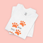 Dog Mom Paw Print T-Shirt — Cute Pet Lover Graphic Tee
