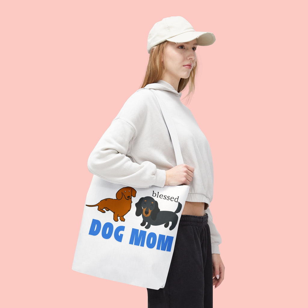 Dog Mom Tote Bag — Blessed Dachshund Design