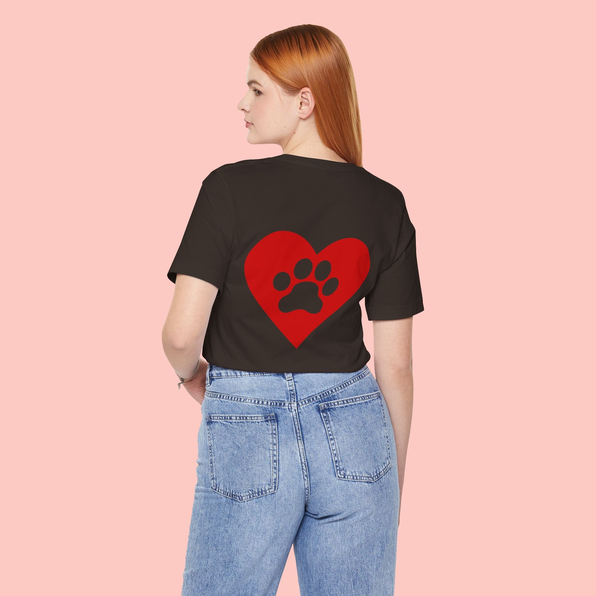 Pet Lover Heart Paw T-Shirt