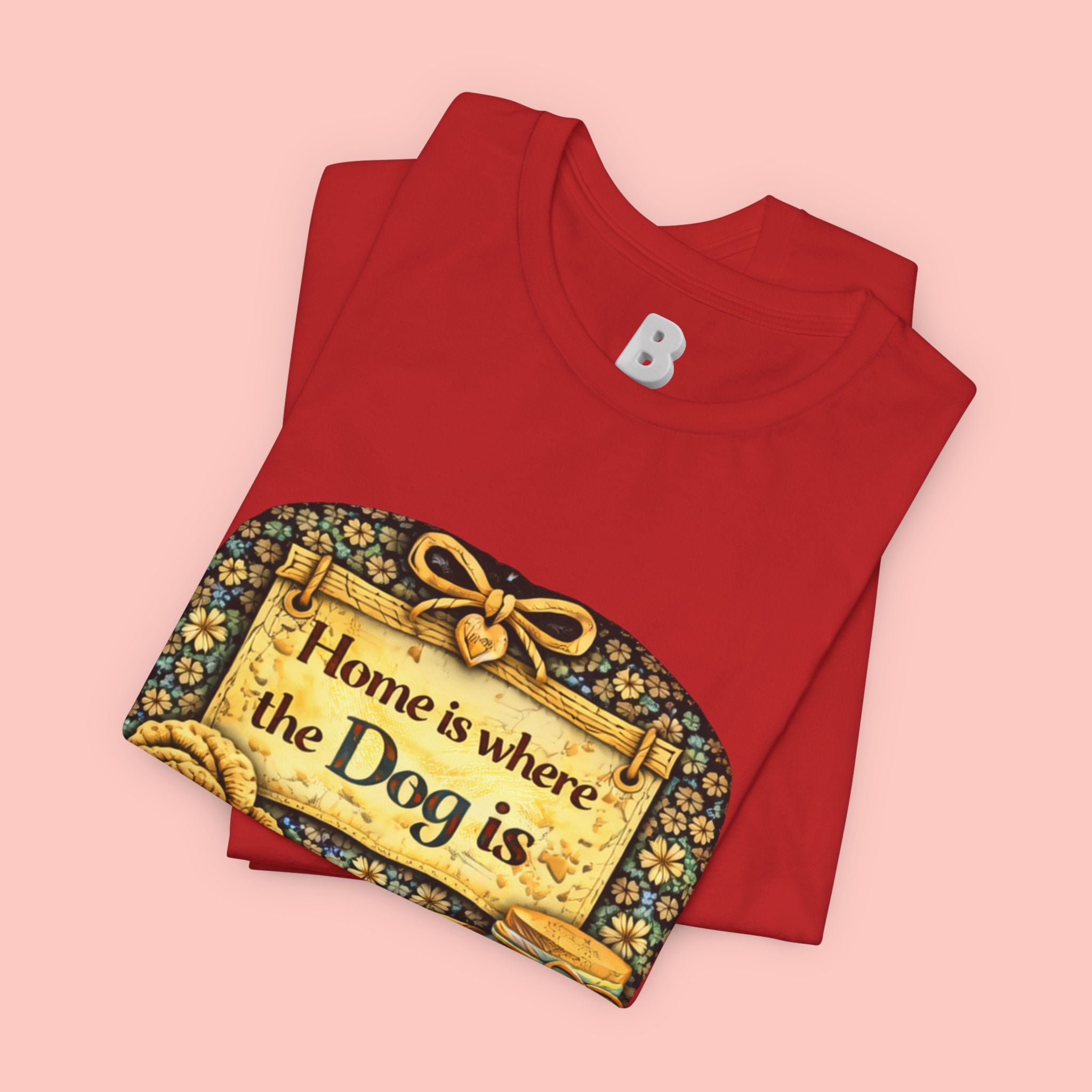 Home Is Where the Dog Is T-Shirt — Cozy Vintage Dog Lover Tee