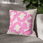 Spun Polyester Square Pillowcase