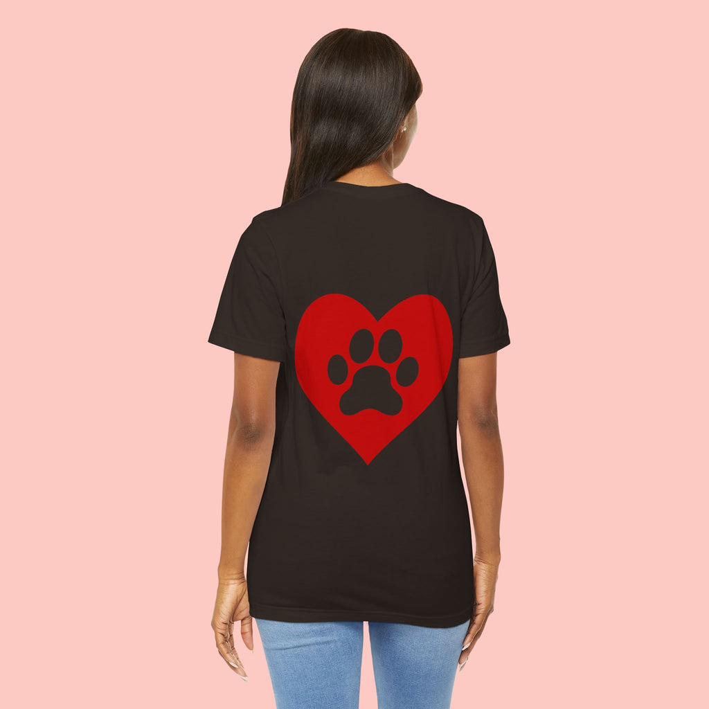 Pet Lover Heart Paw T-Shirt