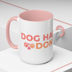 Accent Coffee Mug - "Growing Hair I Don't Care" Floral Script Coffee Mug