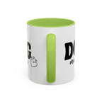 Dog Mama Accent Coffee Mug — Cute Black & White Pet Lover Gift (11/15oz)