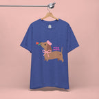 Mommy’s Dachshund Tee – Cute Dog with Rose “For Mom” Shirt