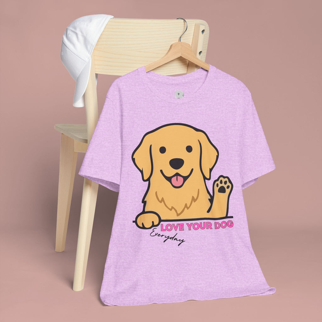 Love Your Dog Tee — Cute Golden Retriever Graphic T-Shirt