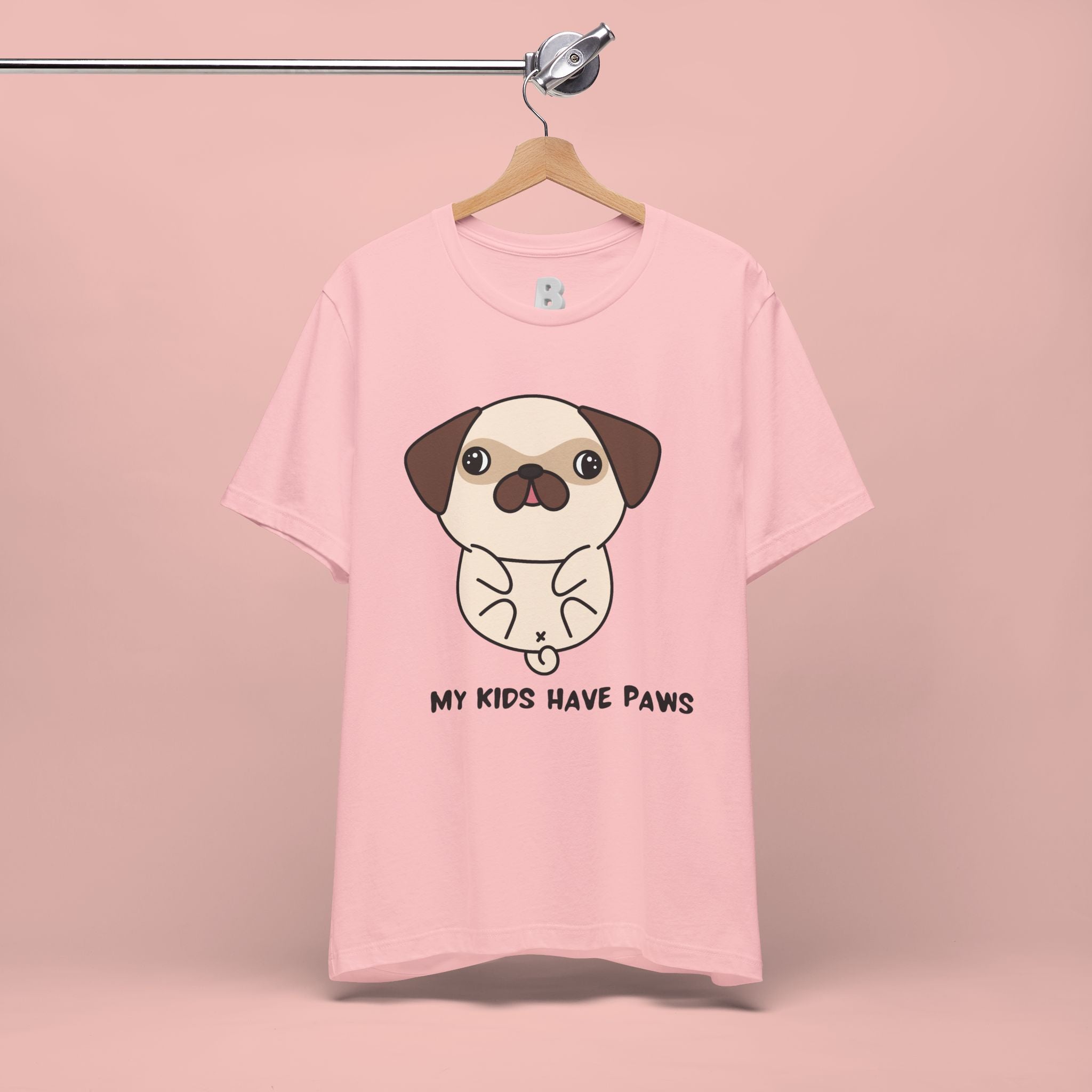 Pug 'My Kids Have Paws' T-Shirt