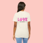 Dog Mom Love T-Shirt — "LOVE" Paw Graphic Tee