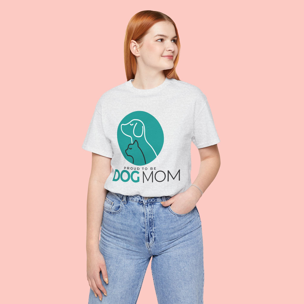 Dog Mom T-Shirt – "Proud to Be Dog Mom" Graphic Tee