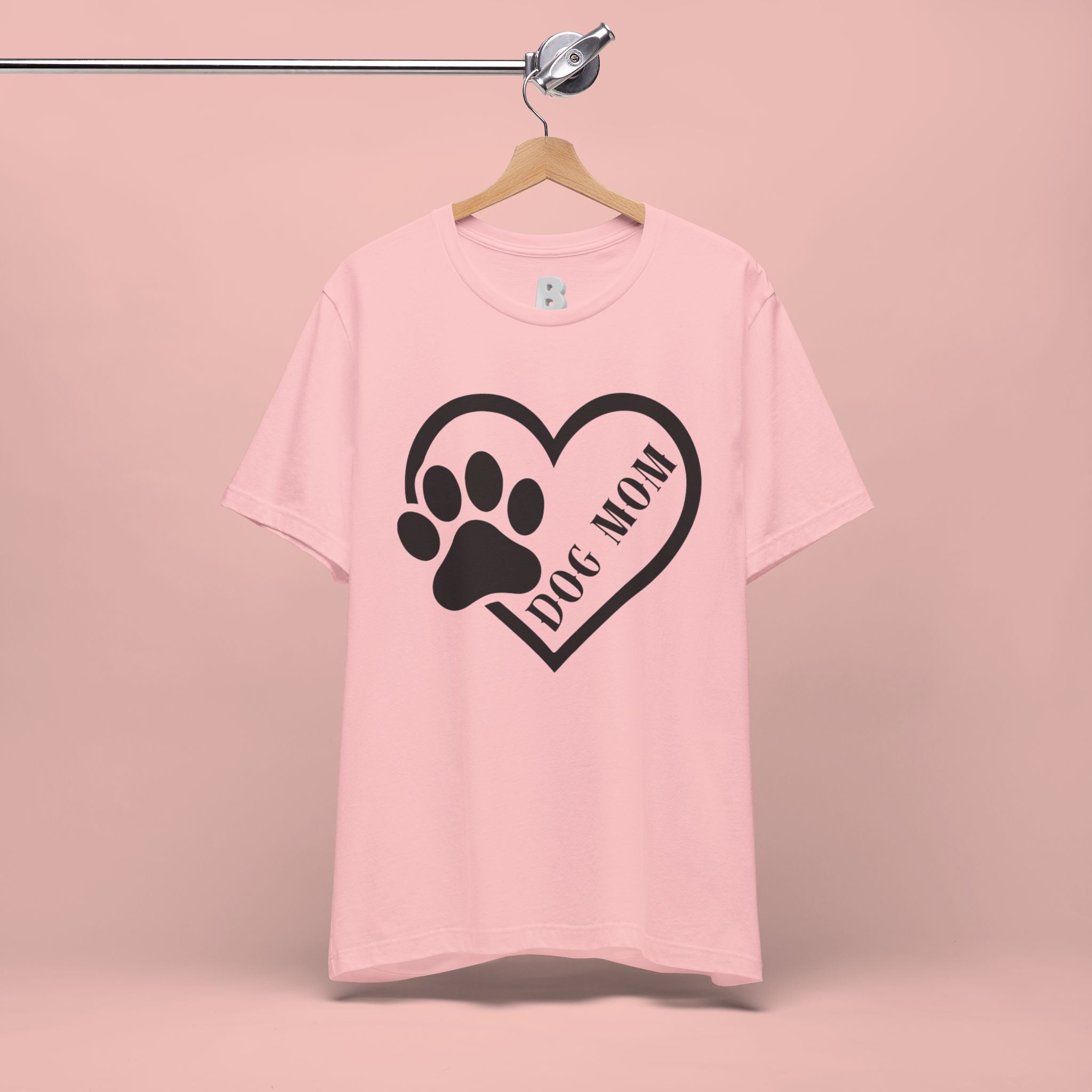 Dog Mom Heart Paw T-Shirt