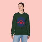 Dog Mama Crewneck Sweatshirt — Cute Paw Print Graphic for Dog Lovers