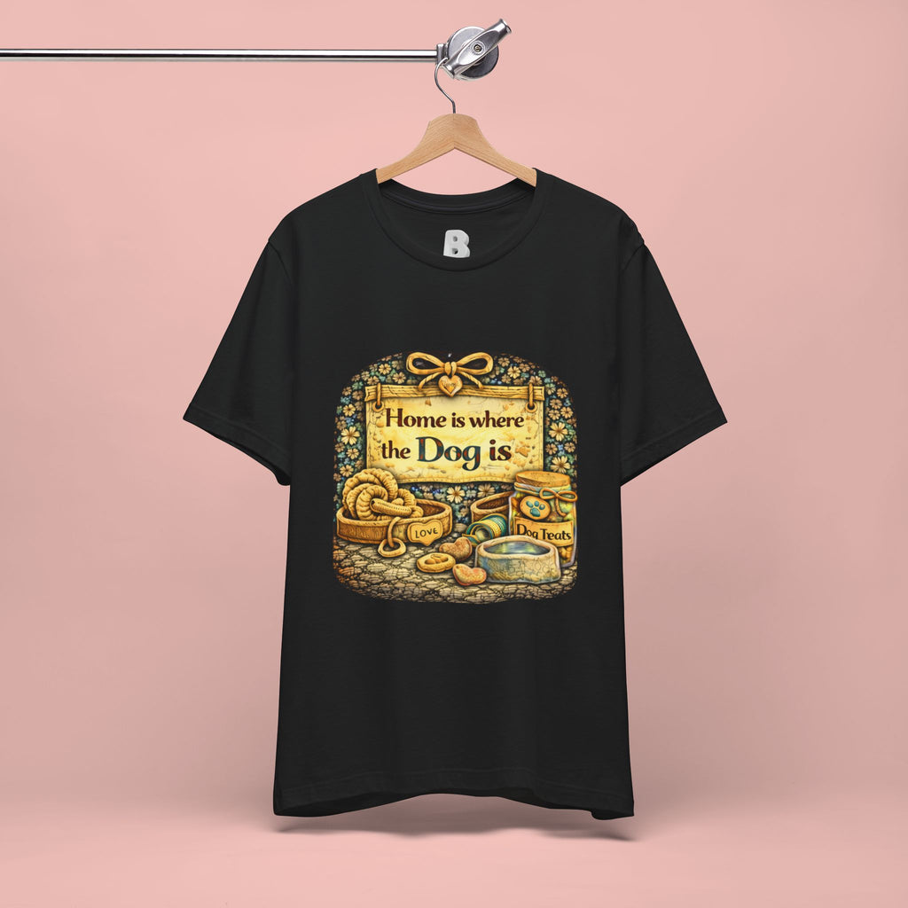 Home Is Where the Dog Is T-Shirt — Cozy Vintage Dog Lover Tee