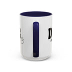 Dog Mama Accent Coffee Mug — Cute Black & White Pet Lover Gift (11/15oz)