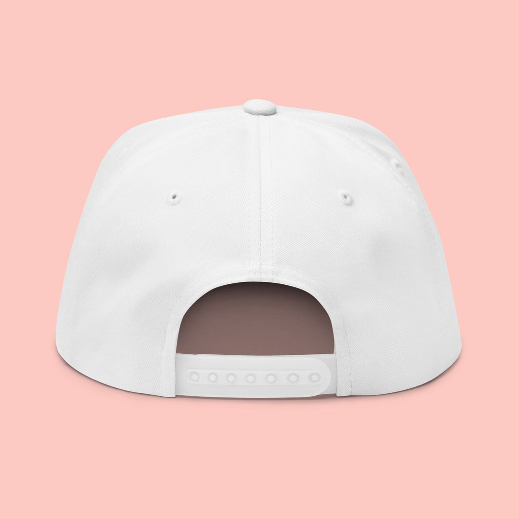 Flat Bill Cap — "Proud Dog Mom" Embroidered Trucker Hat