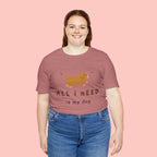 All I Need Is My Dog T‑Shirt — Cute Dachshund Graphic Tee