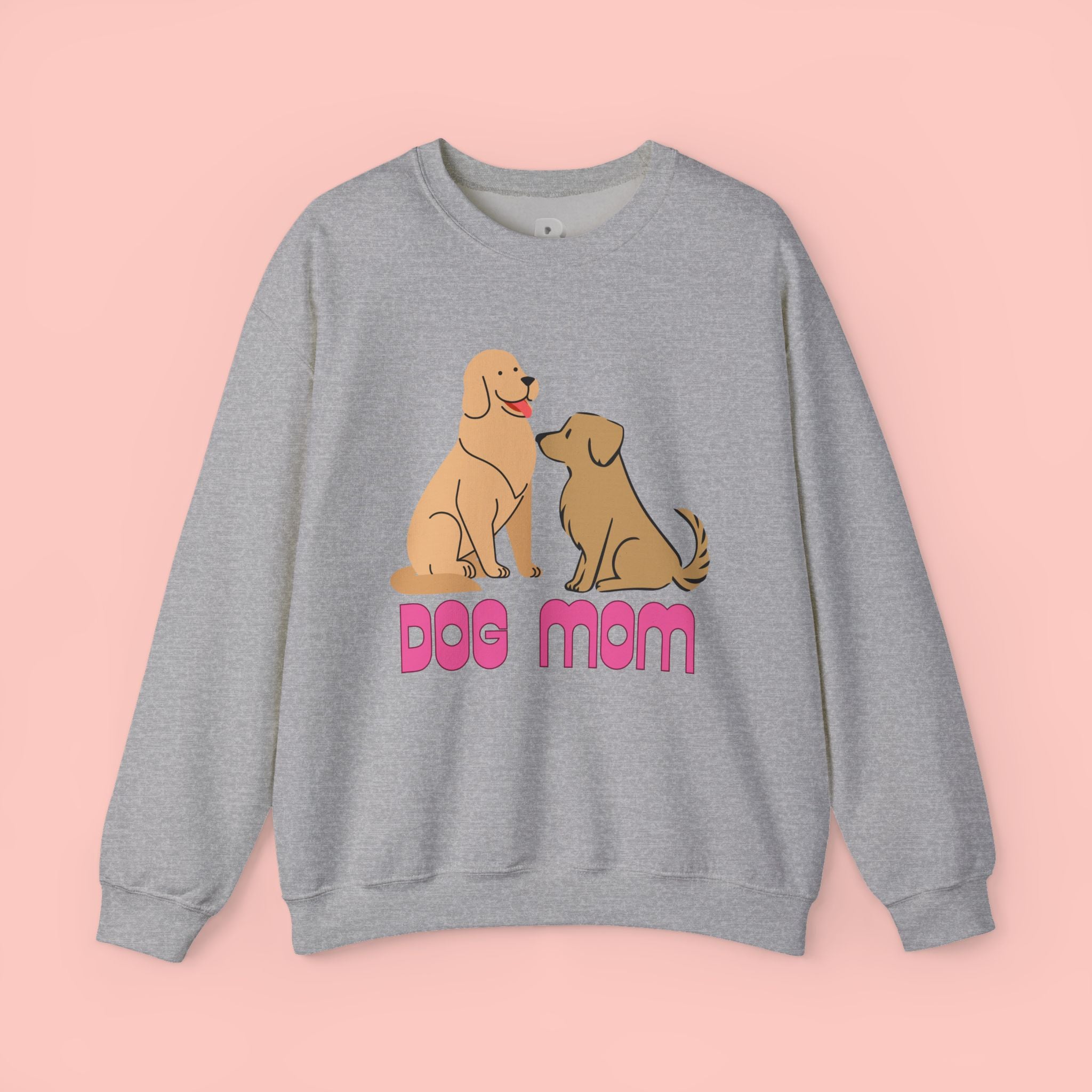Dog Mom Sweatshirt — Cute Cartoon Dogs "Dog Mom" Crewneck