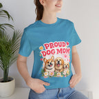 Proud Dog Mom T-Shirt — Cute Corgi & Golden Retriever Floral Tee for Pet Lovers