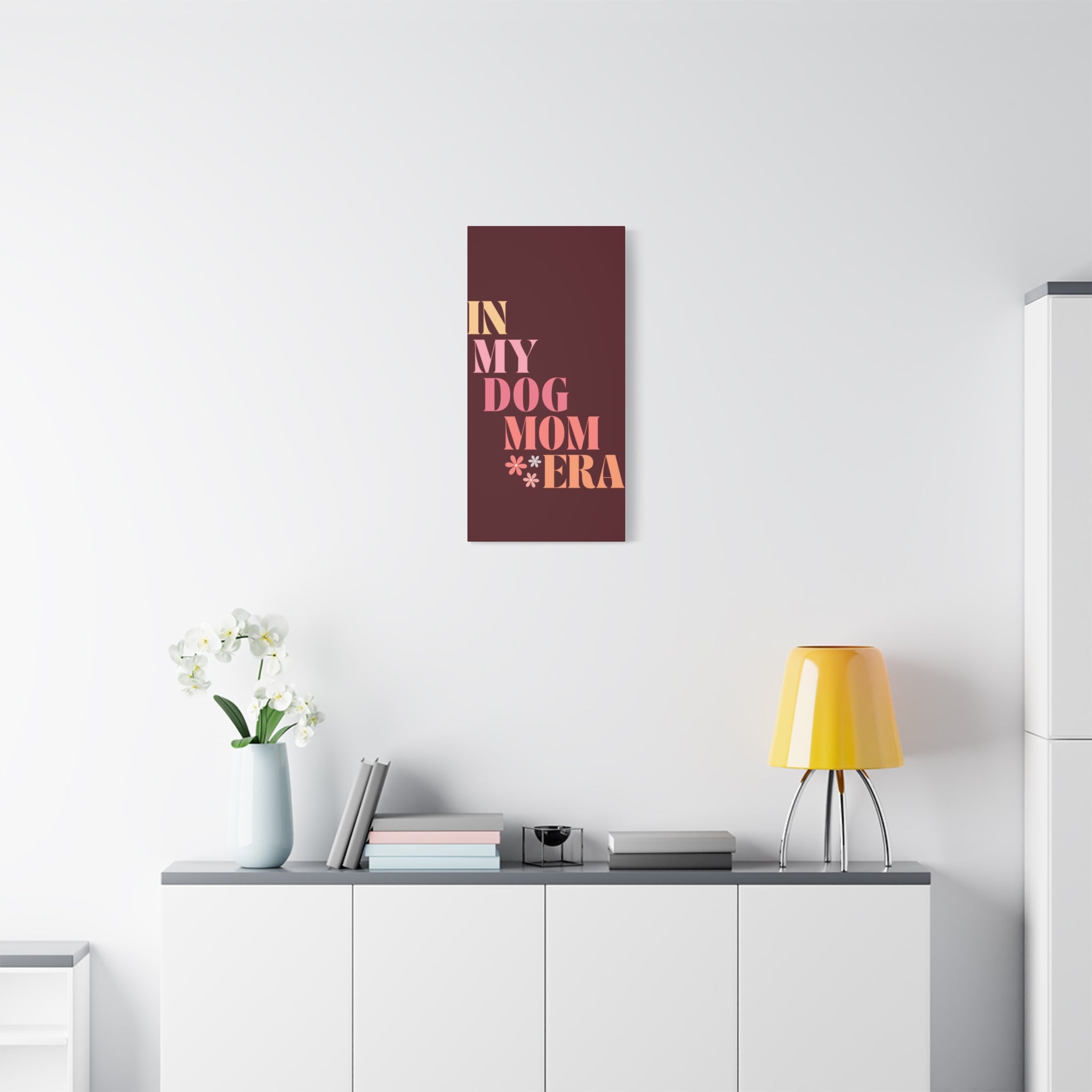In My Dog Mom Era Matte Canvas Wall Art