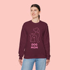 Dog Mom Crewneck Sweatshirt — "I am a Dog Mom" Minimal Line Art Pullover