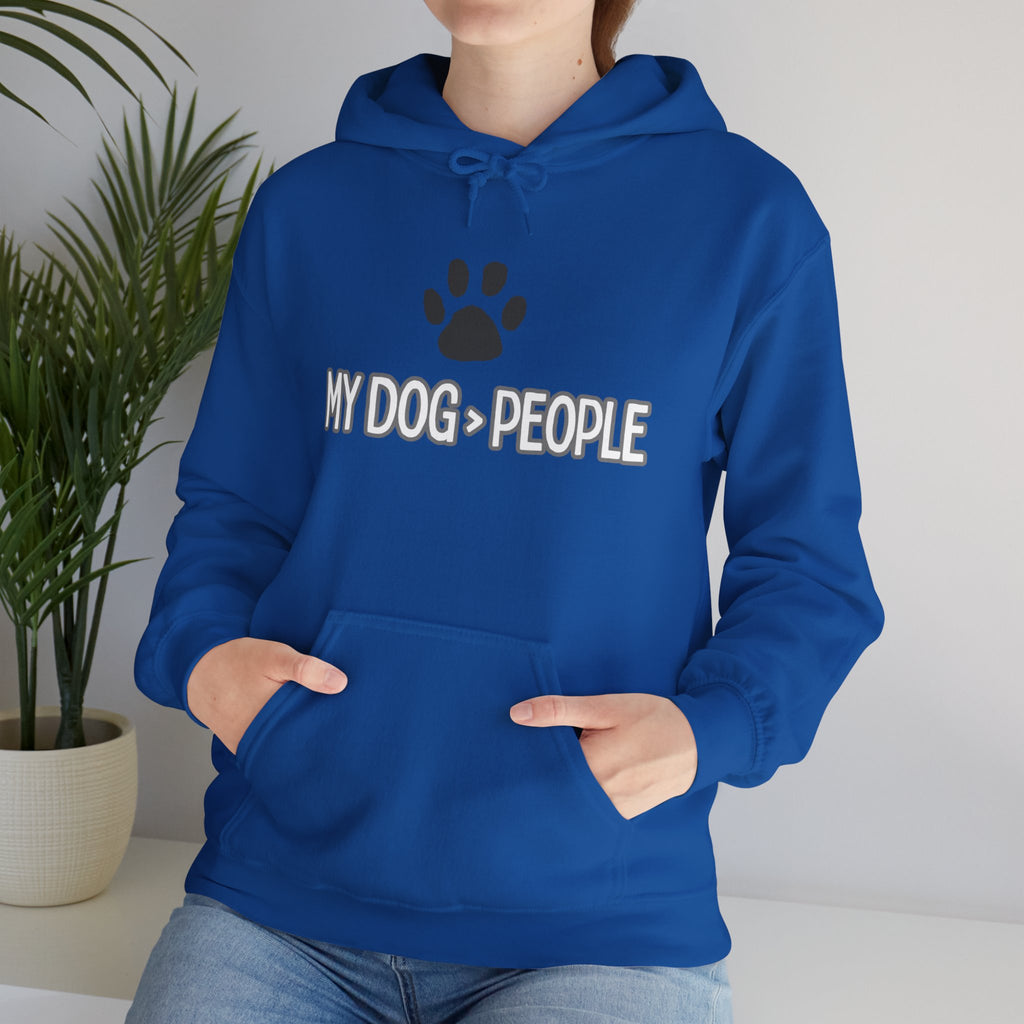 My Dog People Hoodie — Paw Print Graphic Dog Lover Sweatshirt
