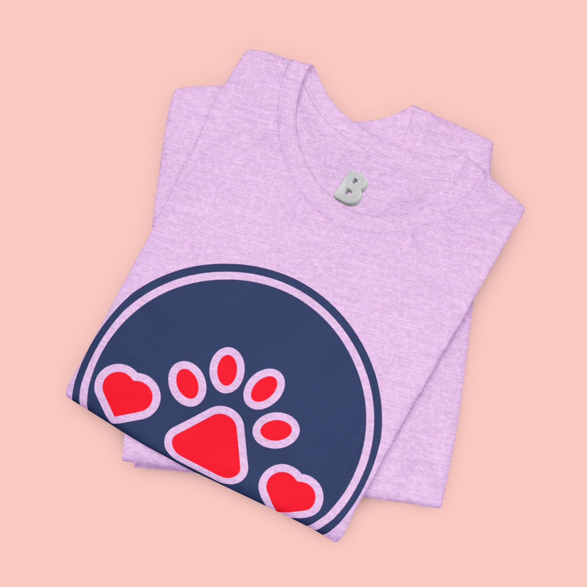 Dog Mama T-Shirt — Cute Paw & Heart Graphic Tee for Dog Lovers