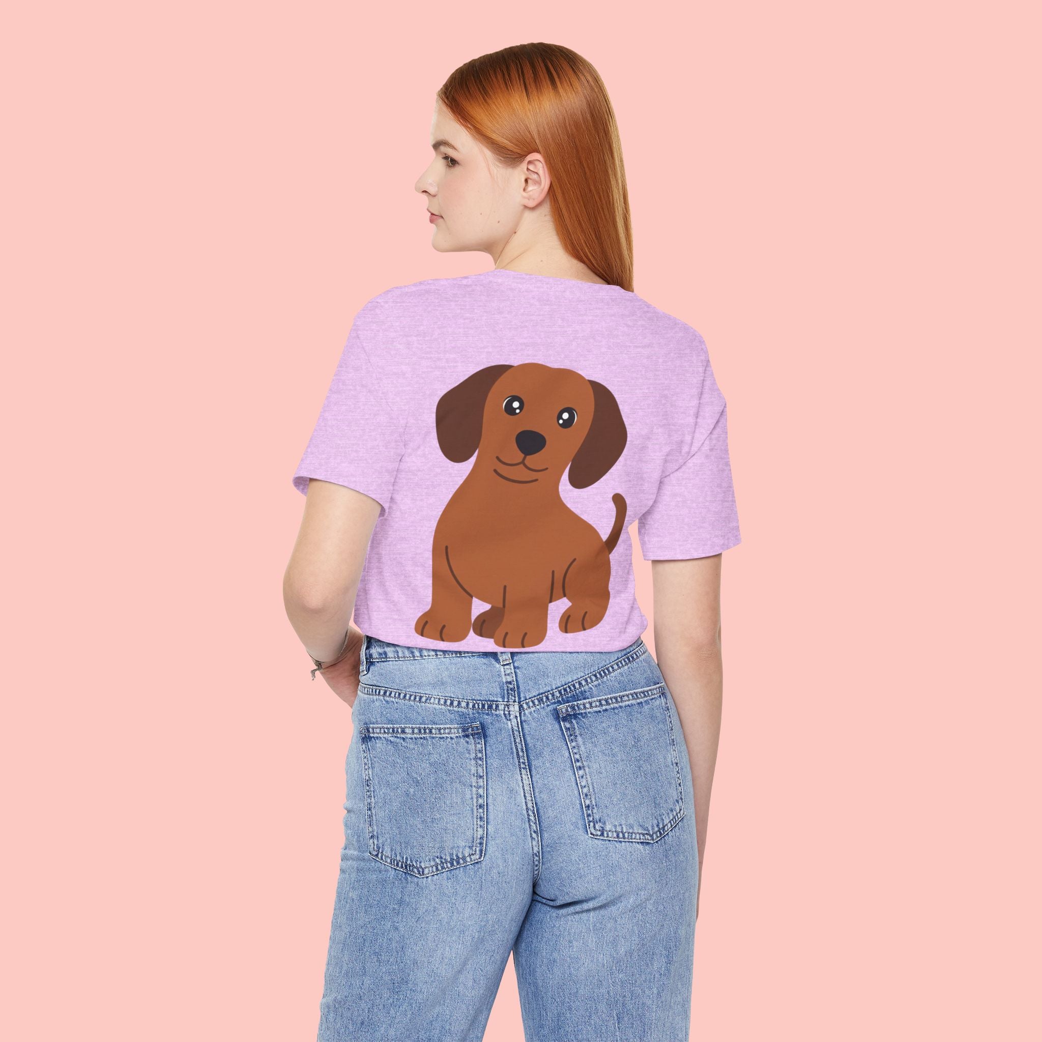 Dachshund Graphic Tee - Cute Brown Sausage Dog T-Shirt
