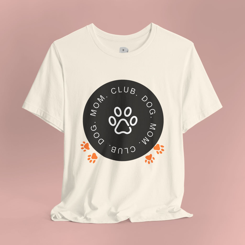 Dog Mom Club T-Shirt — Paw Print Graphic Tee for Pet Lovers