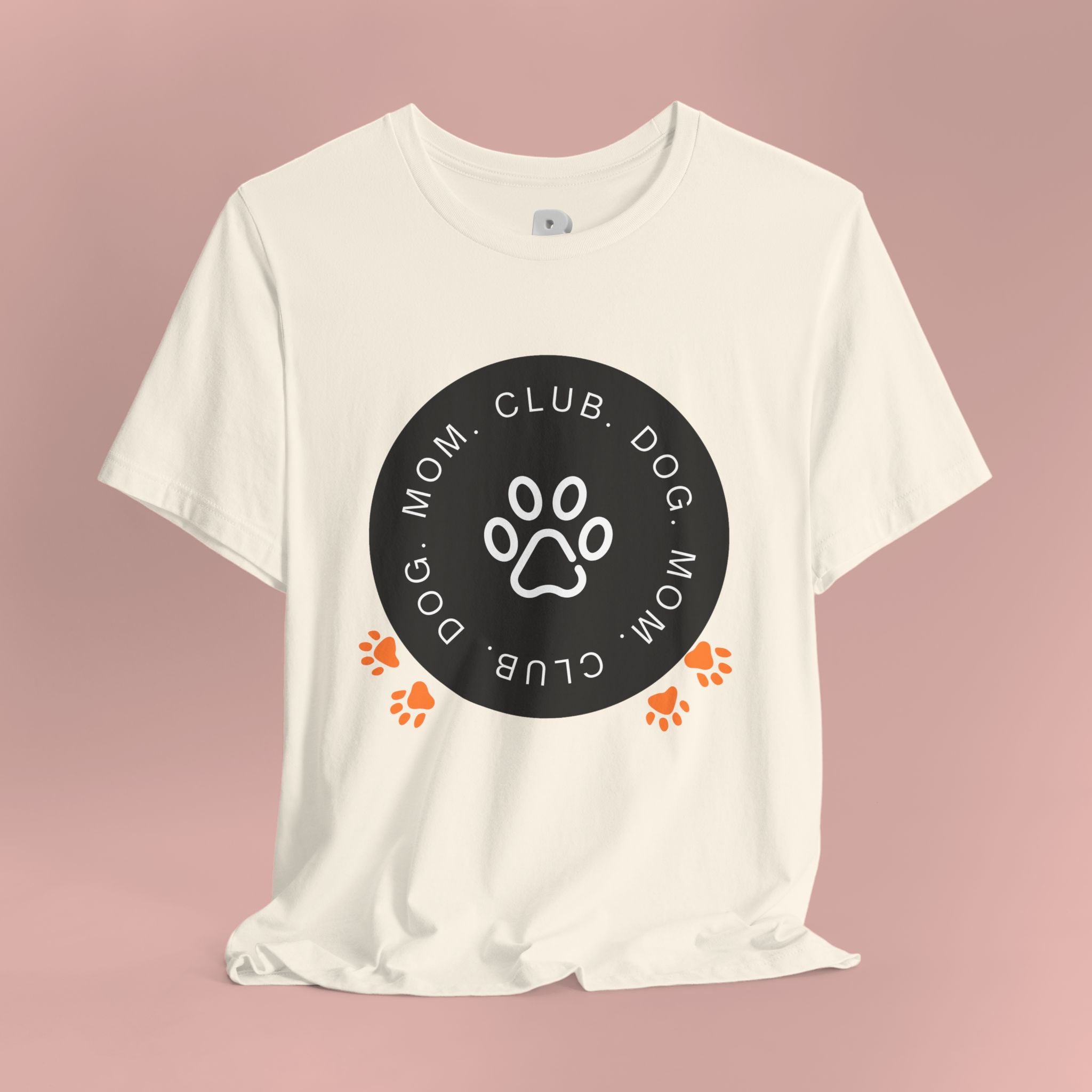 Dog Mom Club T-Shirt — Paw Print Graphic Tee for Pet Lovers