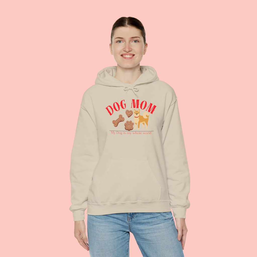 Dog Mom Hoodie – Cute Dog Paw & Bone Graphic Sweatshirt