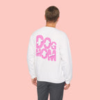 Dog Mom Sweatshirt — Cute Pink Graphic Crewneck for Pet Lovers