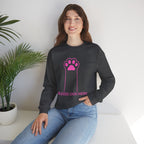 Blessed Dog Mom Crewneck Sweatshirt — Pink Paw Memorial Pullover