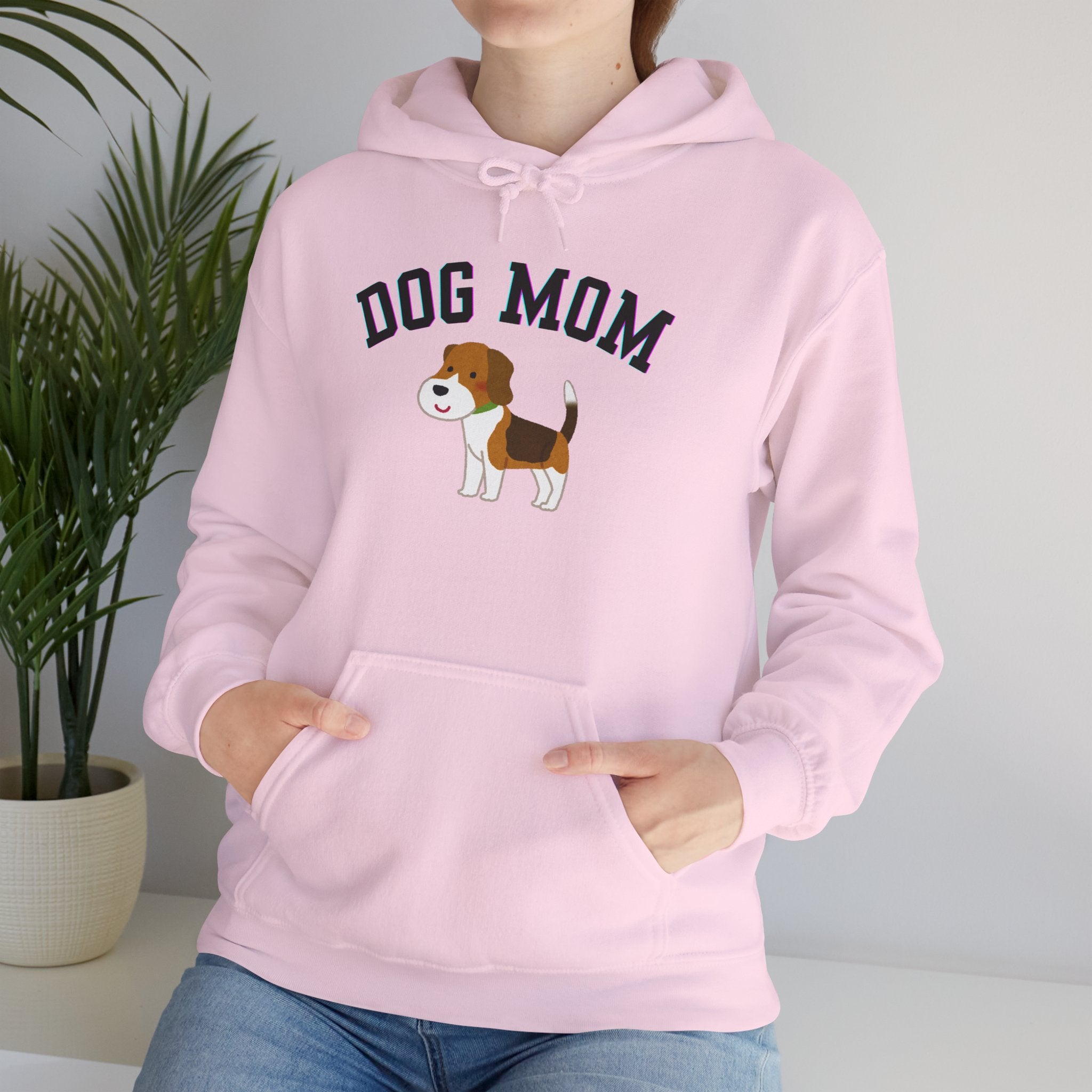 Dog Mom Hoodie — Cute Beagle Graphic Sweatshirt for Pet Lovers