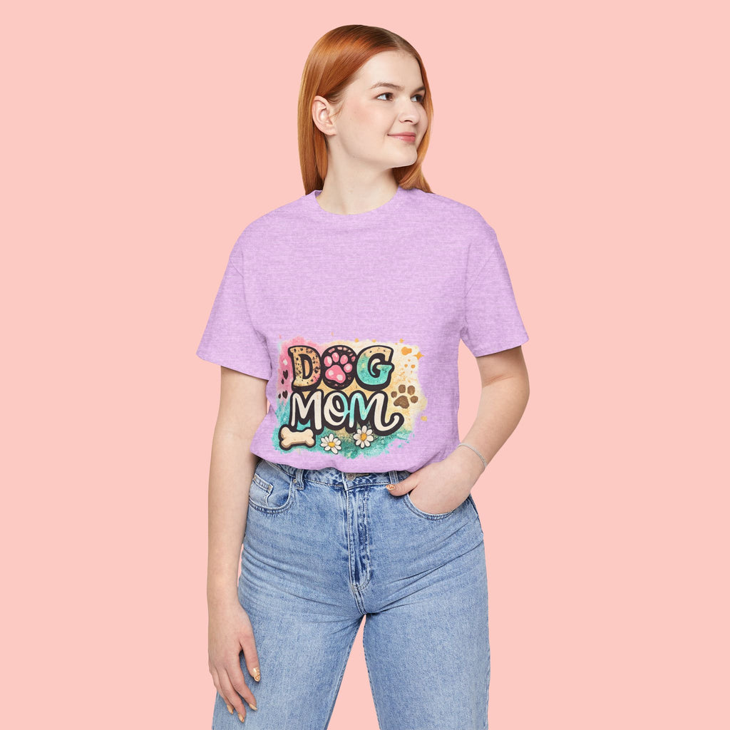 Dog Mom T-Shirt – Cute Paw Print Graphic Tee for Pet Lovers