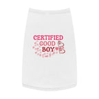 Certified Good Boy Pet Tank Top - Cute Paw & Heart Dog Tee