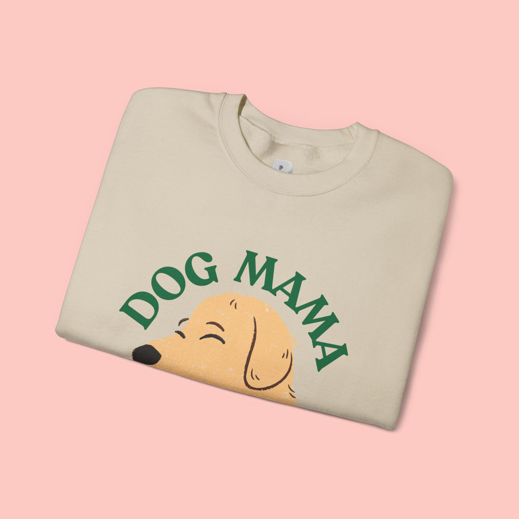 Dog Mama Crewneck Sweatshirt – Cute Golden Retriever Design