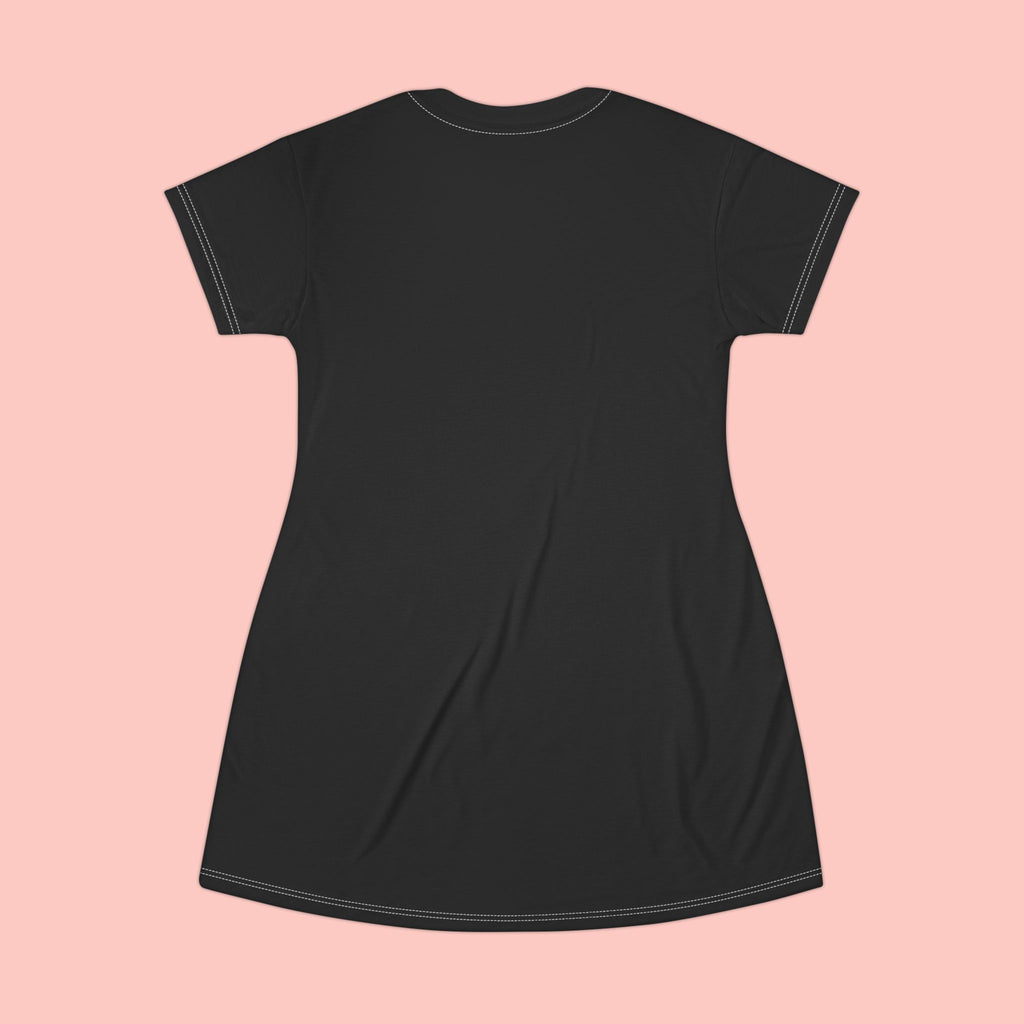Proud Dog Mom T-Shirt Dress — Cute Paw Print Dog Mom Dress