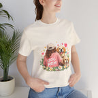 Dog Mom T-Shirt — Cute Floral Puppy Tee for Dog Lovers