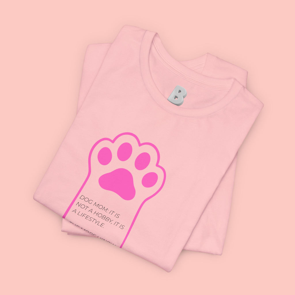 Blessed Dog Mom T-Shirt — Pink Paw Graphic Tee