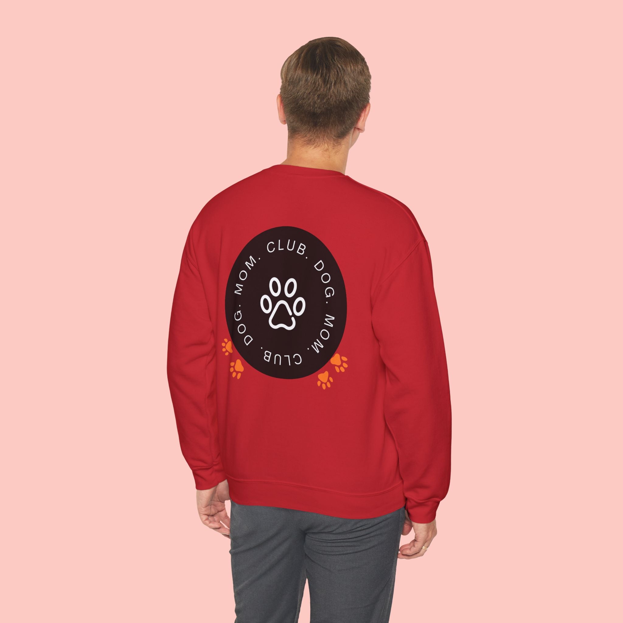 Dog Mom Club Sweatshirt — Paw Print Crewneck