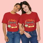 Dog Lover T‑Shirt – "I Only Speak Dog" Cute Paw & Bone Graphic Tee