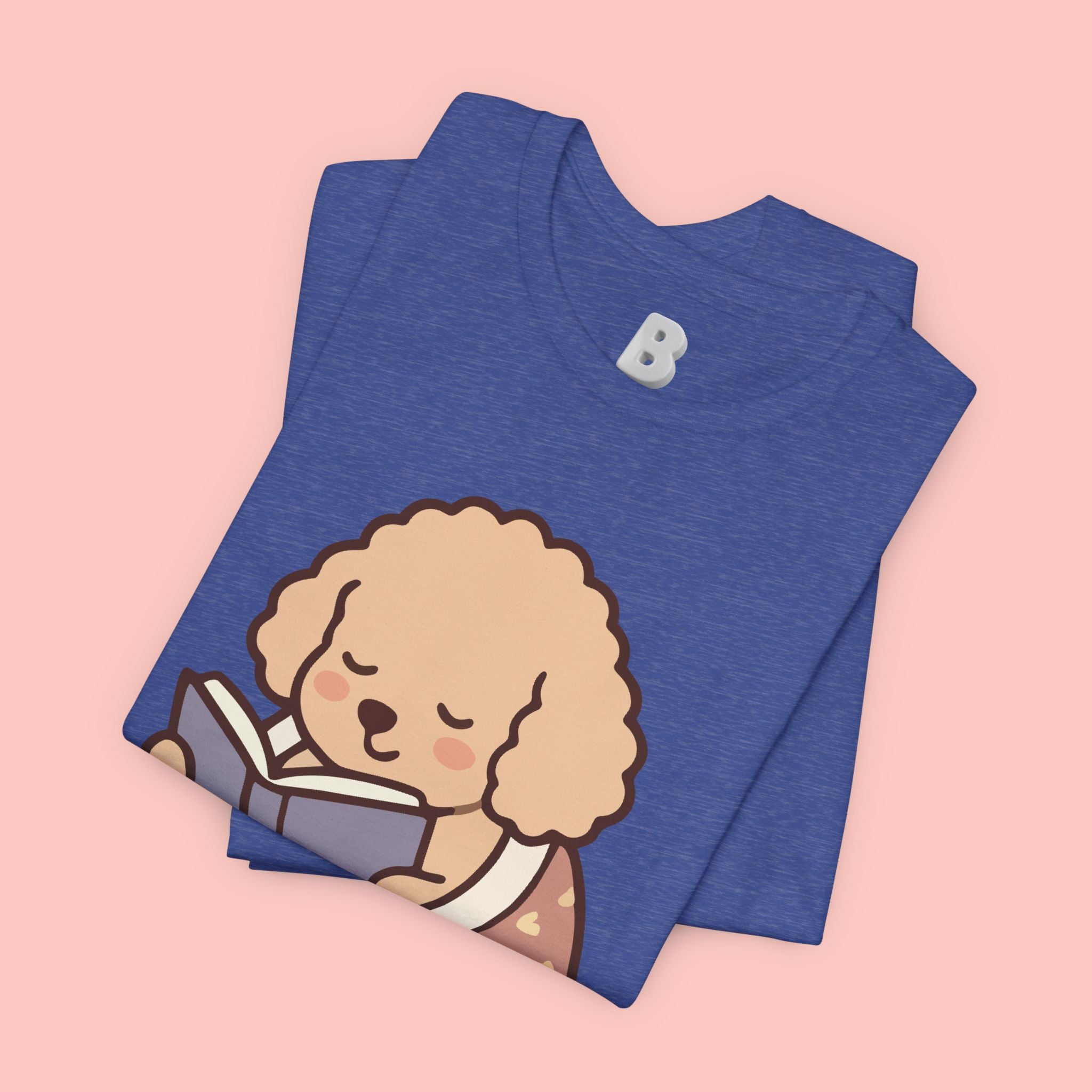 Paw Prints On My Soul T‑Shirt — Cute Reading Puppy Graphic Tee