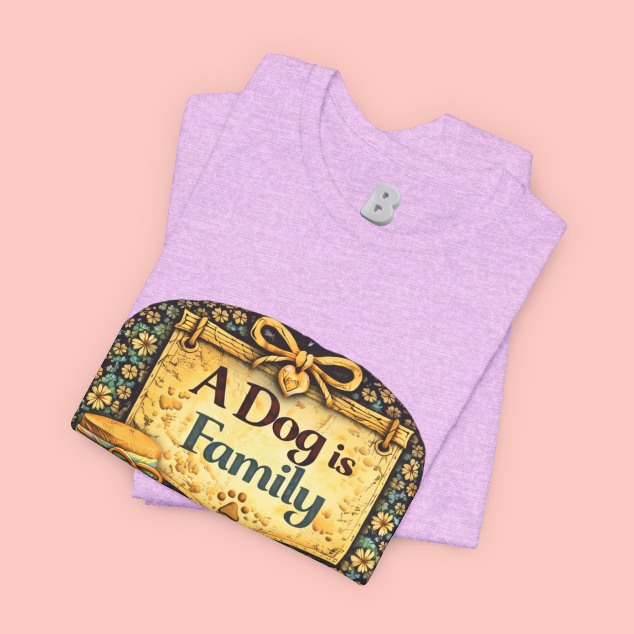 A Dog Is Family T-Shirt - Vintage Pet Lover Tee