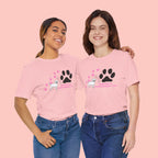 Dog Pawprint T-Shirt — "Pawprints Everywhere I Go" Cute Pet Lover Tee
