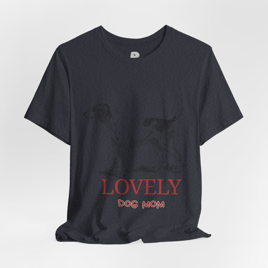 Lovely Dog Mom T-Shirt — Vintage Sketch Dog Graphic Tee
