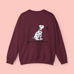 Dog Mom Sweatshirt - "Are You Dog Mom? If Yes, I Love You" Cute Dalmatian Crewneck