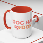 Accent Coffee Mug - "Growing Hair I Don't Care" Floral Script Coffee Mug