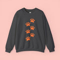 Dog Mom Paw Print Sweatshirt — Cute Pet Lover Crewneck