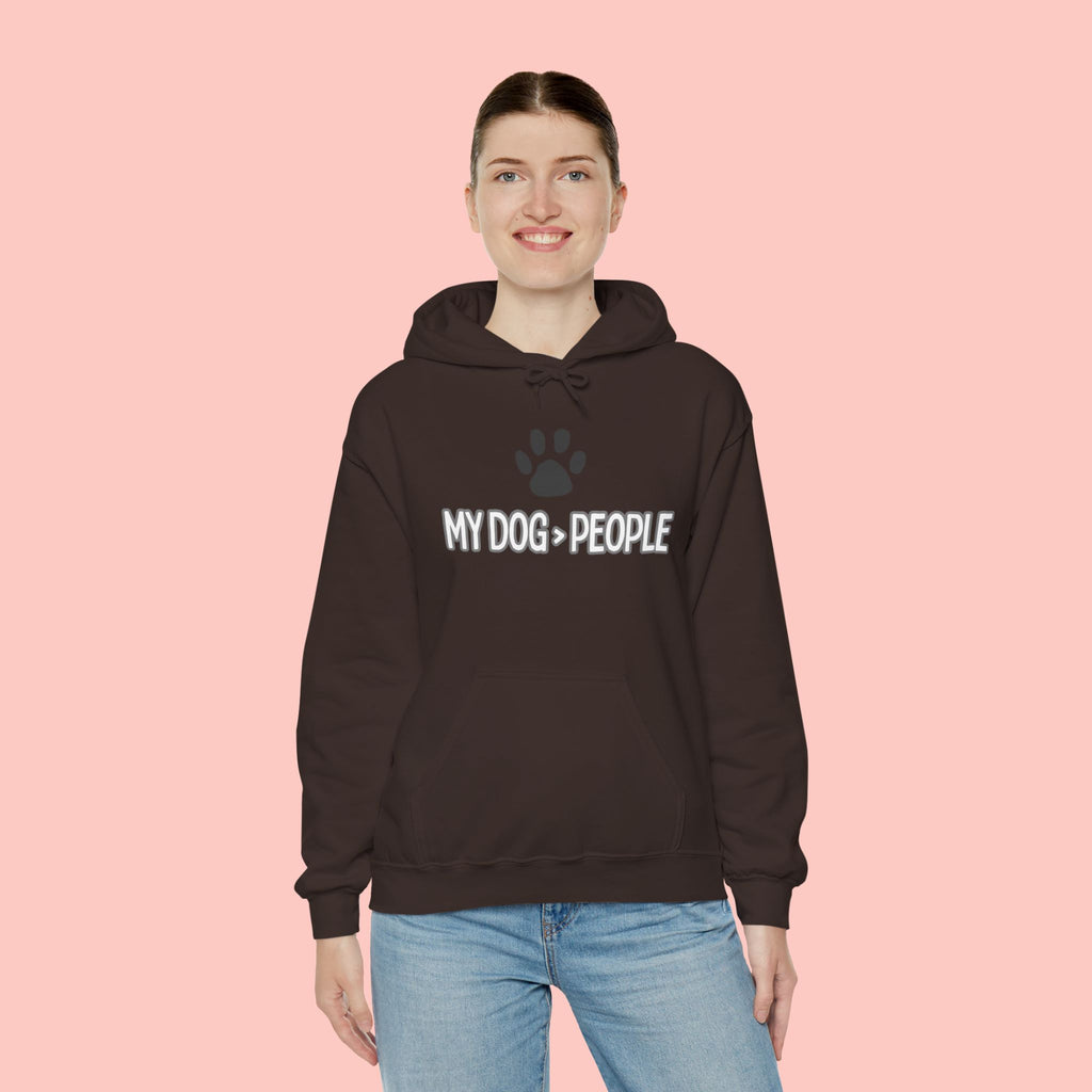 My Dog People Hoodie — Paw Print Graphic Dog Lover Sweatshirt