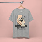 Dog Mom T-Shirt — "Love Your Dog Like a Mom" Paw Print Graphic